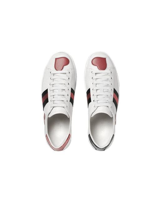 Gucci White (Wmns) Ace Low 'Heart'