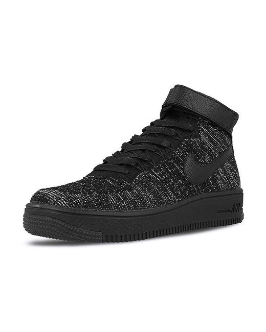 Nike Black (Wmns) Air Force 1 Flyknit
