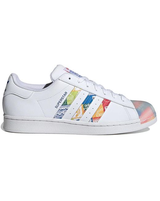 Adidas White Superstar 'Multi Logo' for men