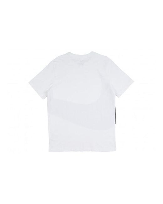 Nike Black Sportswear Big Swoosh Tee Large Casual Sports Short Sleeve for men