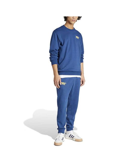 Adidas Blue Arsenal Cultural Story Crew Sweatshirt Asia Sizing 'Mystery' for men