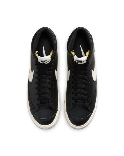 Nike Black Blazer Mid '77 Premium Tartan Plaid' for men