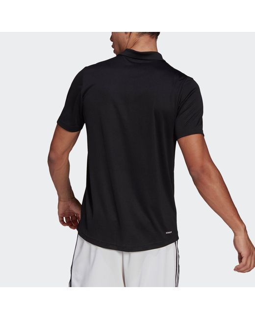Adidas Blue M Pl Ps Training Sports Breathable Short Sleeve Polo Shirt for men