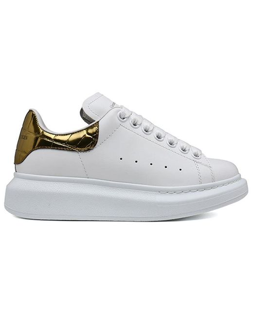 McQueen White (Wmns) Oversized Sneaker Crocodile'