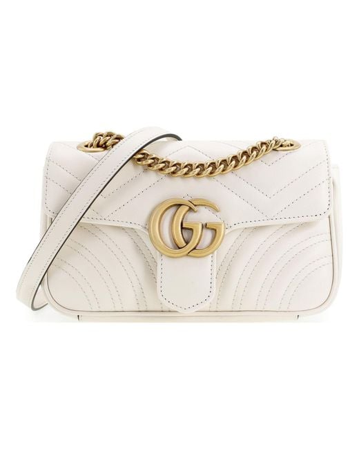 Gucci Natural (Wmns) Gg Marmont Series Mini Leather Clutch