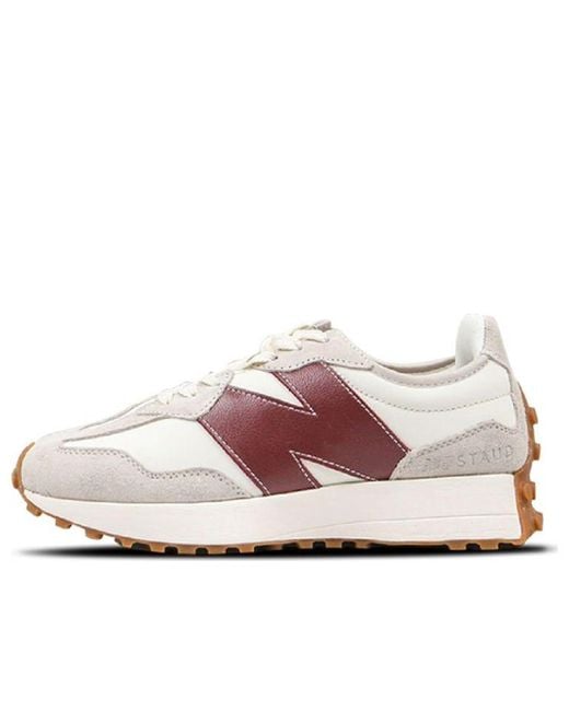 New Balance Pink (Wmns) Staud X 327 Burgundy'
