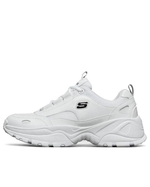 Skechers White Kozmiks Running Shoes for men