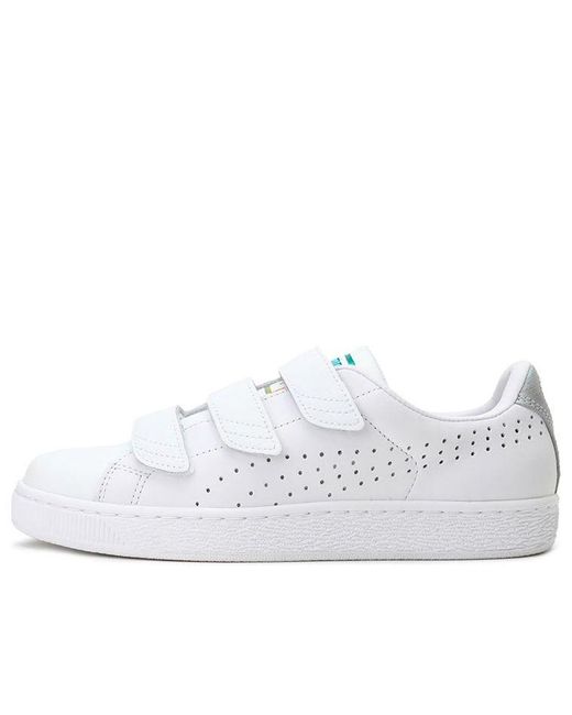 PUMA White (Wmns) Basket Strap