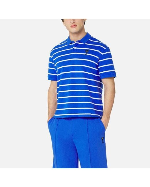 PUMA Blue X Ami Short Sleeve Polo Shirt for men