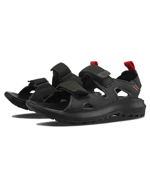 The North Face Black Hedgehog Iii Sandals 'Asphalt With Retro' for men