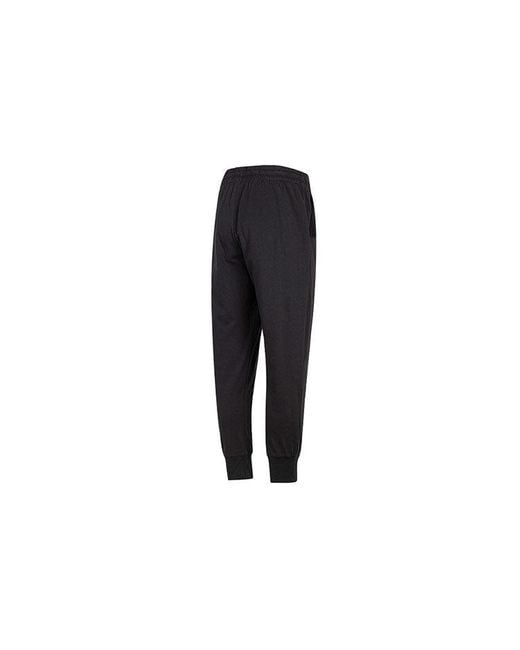 Adidas Black Essentials Logo Track Pants for men
