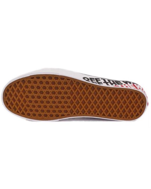 Vans Red Old Skool 'Otw Sidewall' for men