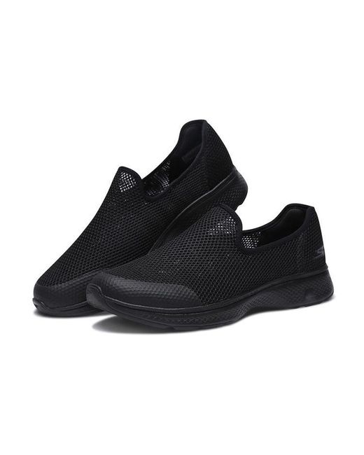 Skechers Black Go Walk 4 Slip-On for men