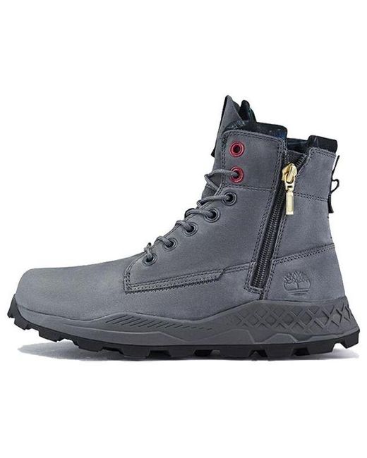 Timberland Blue Brooklyn Side Zip Boots 'Medium Nubuck' for men