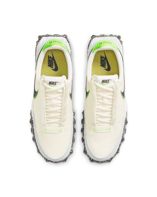 Nike White (Wmns) Waffle Racer Crater 'Pale Ivory Electric'