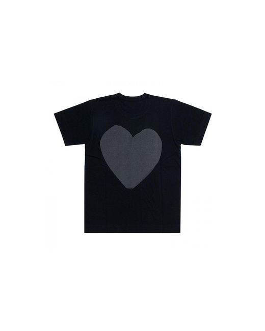 COMME DES GARÇONS PLAY Black Heart Shape Printing Short Sleeve Tee for men