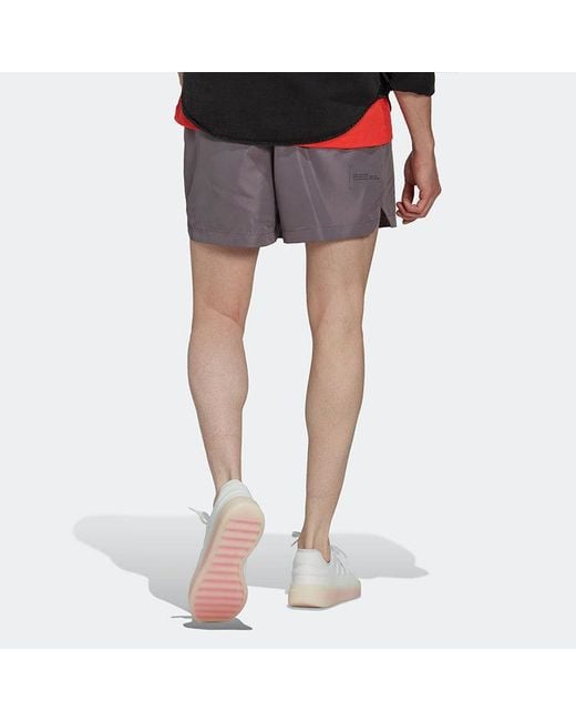 Adidas Purple Solid Color Sports Shorts Shadow for men