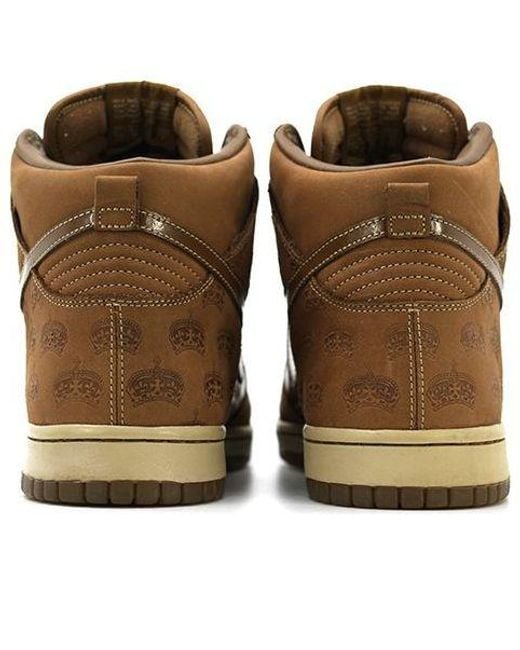 Nike Brown Dunk High Premium 'Mighty Crown' for men