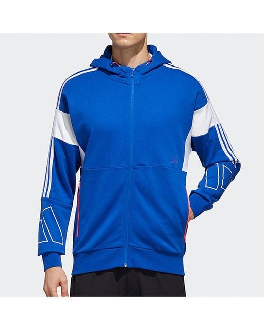 Adidas Blue Sports Stylish Jacket Royal for men