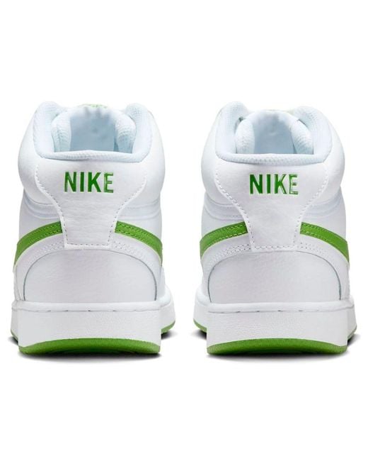 Nike White Vision Mid Shoe