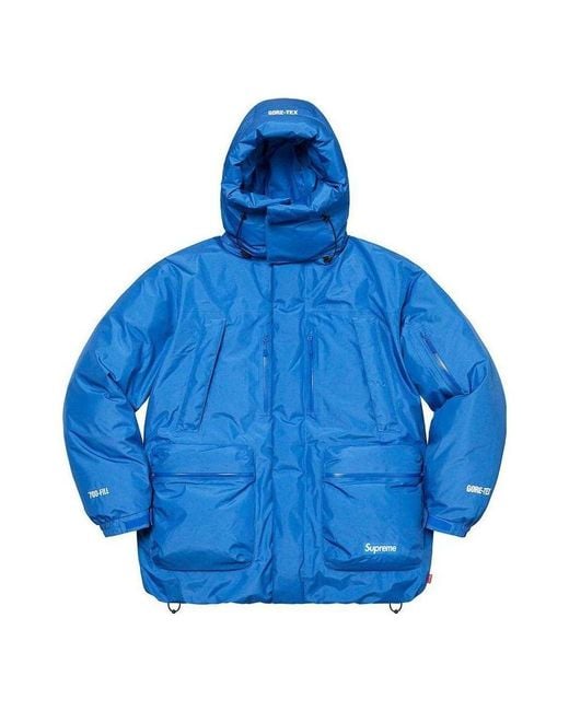 Supreme Blue Gore-Tex 700-Fill Down Parka for men
