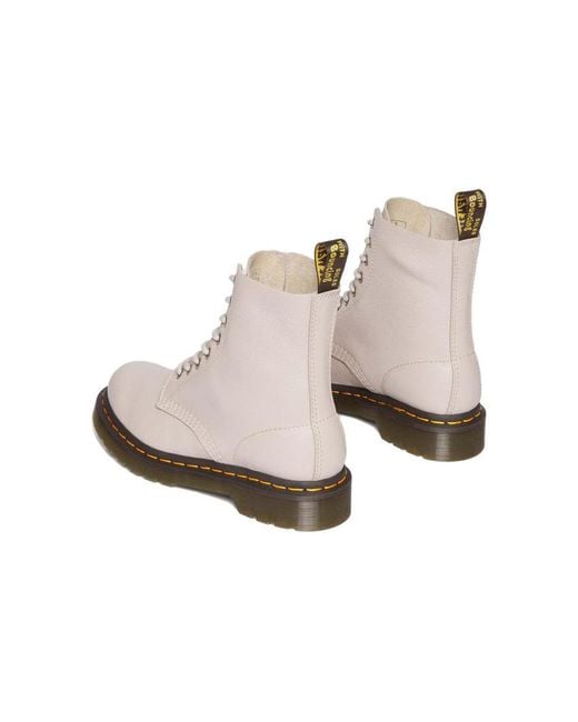 Dr. Martens Natural (Wmns) 1460 Pascal Virginia Leather Lace Up Boots 'Vintage Taupe'