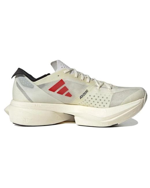 Adidas White Adizero Pro 3.0 'To Run Is To Live' for men