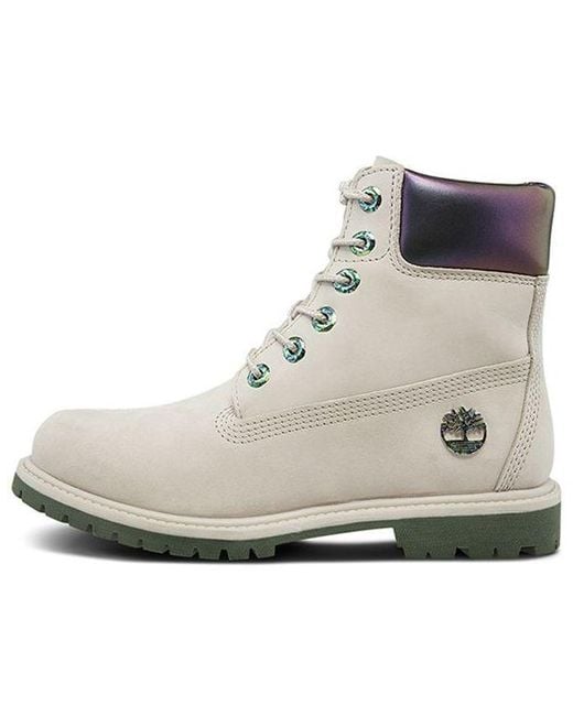 Timberland White (Wmns) 6 Inch Premium Boot 'Taupe Nubuck'