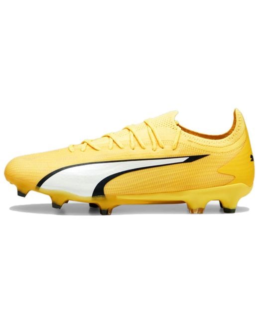 PUMA Yellow Ultra Ultimate Fg/Ag Football Boots for men