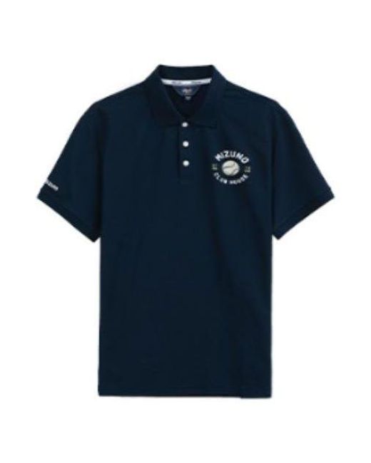 Mizuno Blue Heritage Polo Shirt for men