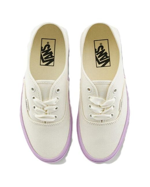 Vans Pink Authentic Canvas Shoes 'Canvas Marshmallow' for men