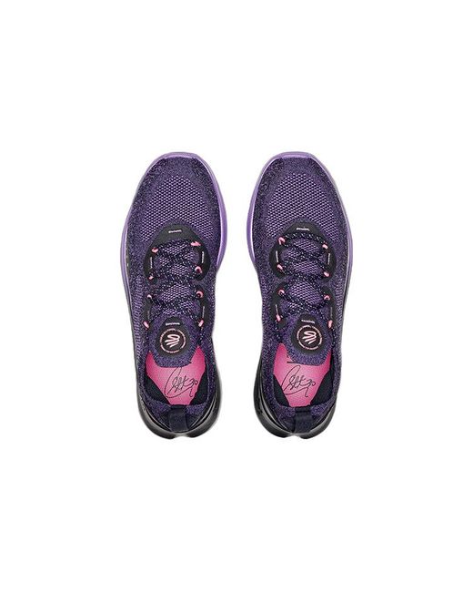 Under Armour Blue Curry Flow Go Grape' for men