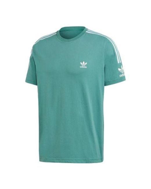 Adidas Green Originals Classic Logo Short Sleeve for men