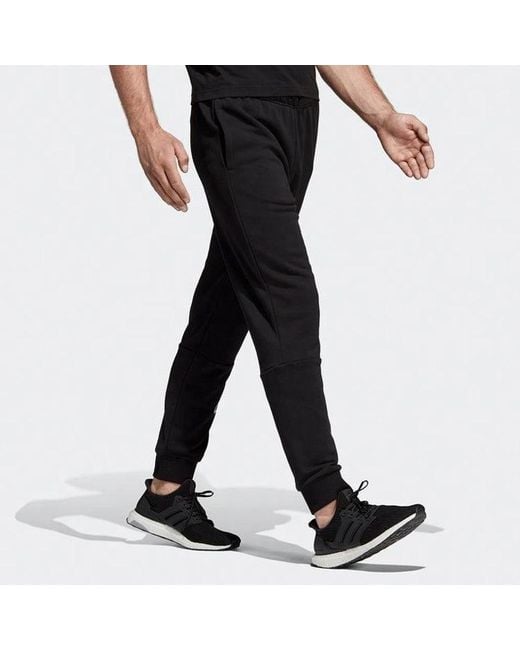 Adidas Black Stylish Knit Logo Bundle Feet Sports Long Pants for men