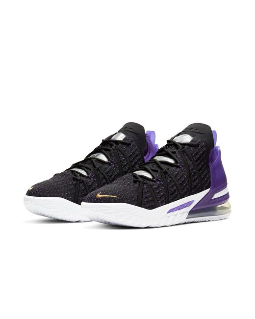 Nike Blue Lebron 18 'Lakers' for men