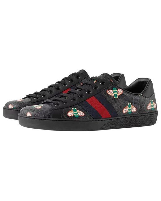 Gucci Black Ace 'Bee Print' for men