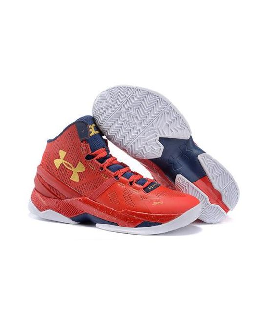 Under Armour Red Curry 2 'Floor General' for men