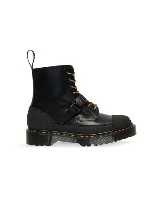 Dr. Martens Black Dr.martens 1460 Bex Tech Made In England Leather Lace Up Boots