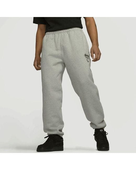 STUSSY×NIKE NRG ZR FLEECE PANT スウェットパンツ Stussy X Nike Nrg Zr Fleece Pants 'Heather' in Grey for Men | Lyst UK