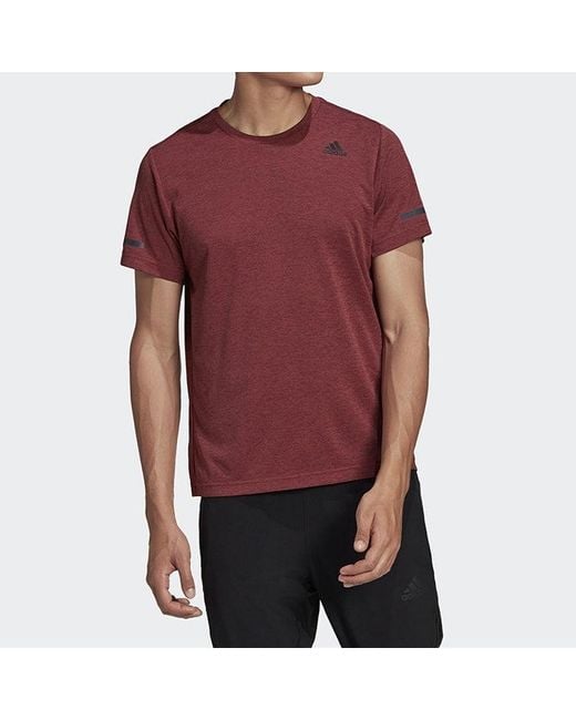 Adidas Red Chill Tee M Sports Short Sleeve for men