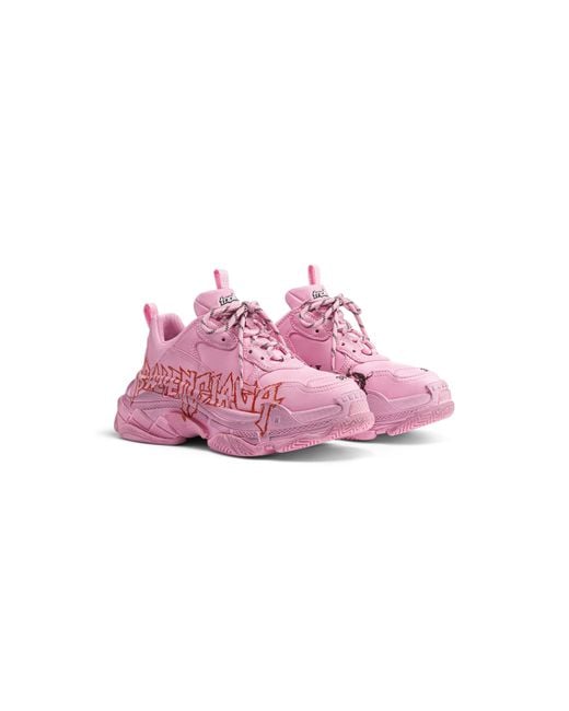 Balenciaga Pink (Wmns) Triple S Diy Metal