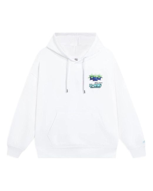 Li-ning White X Disney Toy Story Graphic Hoodie for men