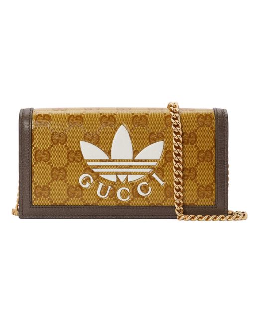 Gucci Metallic X Adidas Chain Logo Crossbody Bag