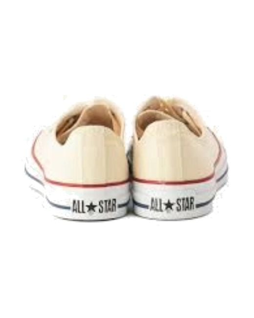 Converse White Canvas All Star Ox for men