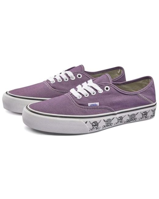 Vans Purple Authentic Sf 'Skulls' for men
