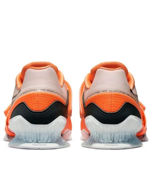 Nike Orange Romaleos 4 'Total' for men