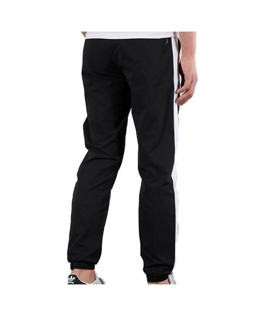 Adidas Black Neo Woven Athleisure Casual Sports Long Pants for men