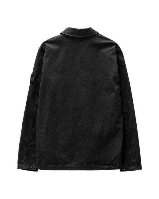 Stone Island Black Overshirt for men