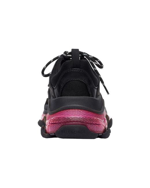 Balenciaga Black Triple S Sneaker 'Clear Sole for men