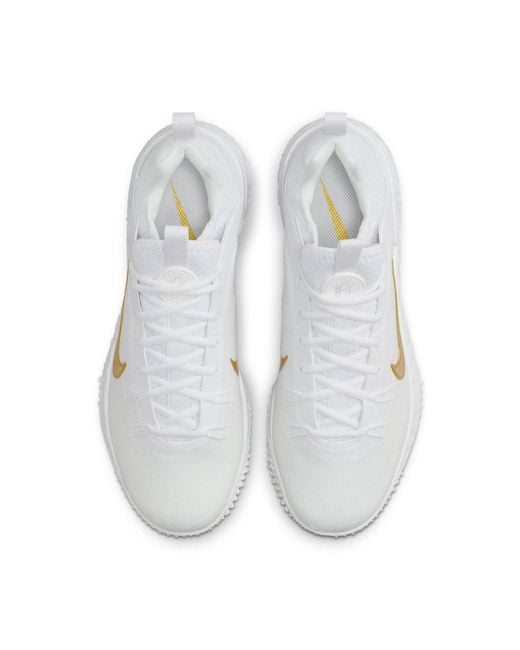 Nike White Huarache 9 Elite Tf Lax Lacrosse Shoes for men